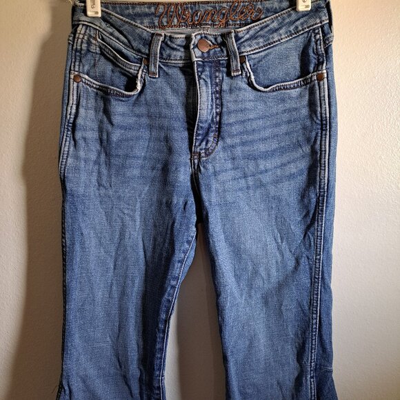 Wrangler Retro High Rise Flare /Bell Bottom Denim Jeans - Picture 4 of 11